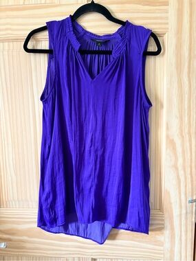 Simply Vera Vera Wang Sleeveless V-Neck Top in Electric Purple